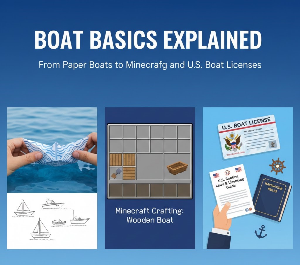 Boat Basics Explained: From Paper Boats to Minecraft Crafting and U.S. Boat Licenses